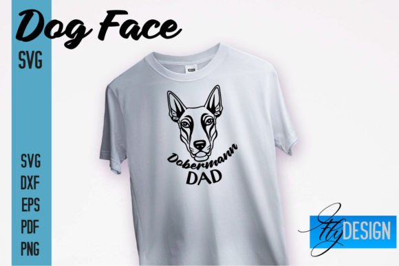 Doberman Dad SVG Design Dog Face SVG Graphics and Crafts Review