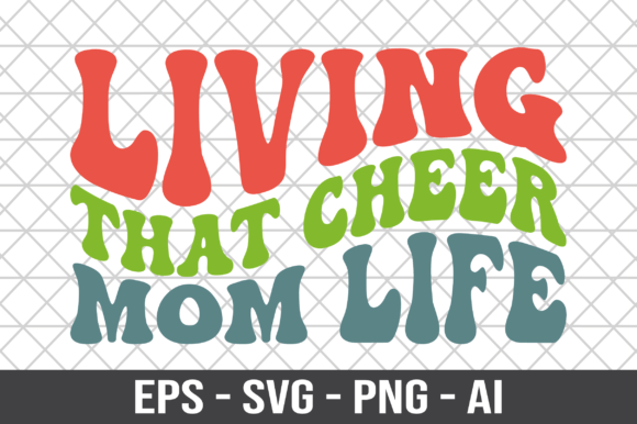 Living That Cheer Mom Life Retro SVG Graphics and Crafts Review