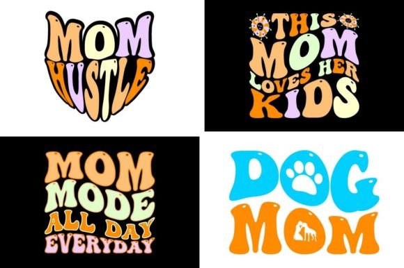 Retro Wavy Text Mother s Day SVG Bundle: Graphics and Crafts Review