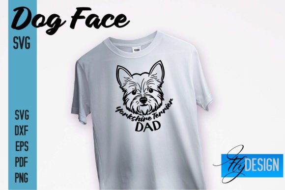 Yorkshire Terrier Dad SVG Design SVG Graphics and Crafts Review