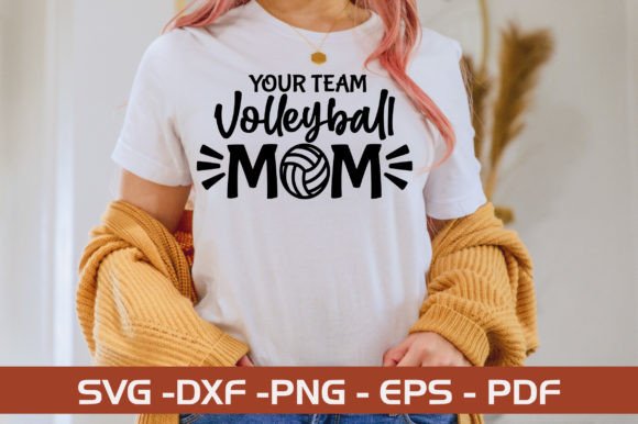 Your Team Volleyball Mom SVG Design Review for Graphics and Crafts Projects